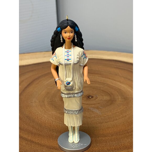Native American Barbie Doll Ornament 1996 Hallmark Keepsake Collector’s Series P - Picture 2 of 7